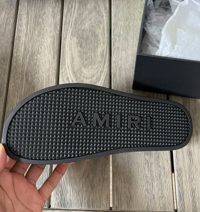 Amiri Bandana Chainlink Rubber Slides