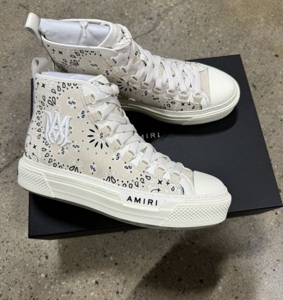 Amiri Bandana Court High Top Sneaker New 800