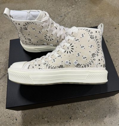Amiri Bandana Court High Top Sneaker New 800