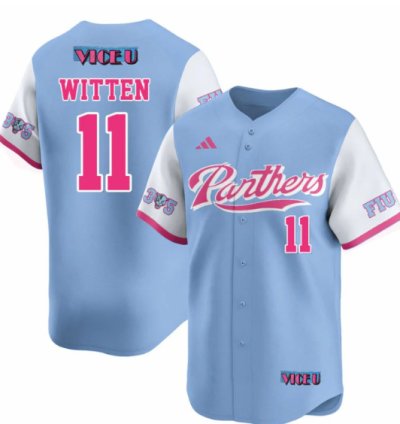 Rich Witten Jersey 11 Fiu Baseball 2025 Vice U Stitched Blue