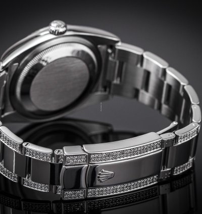 Rolex Oyster Perpetual 34 Iced Blue Dial