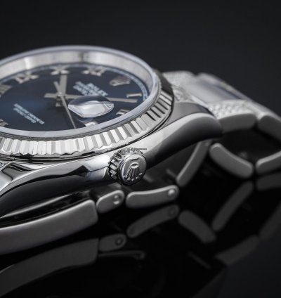 Rolex Oyster Perpetual 34 Iced Blue Dial