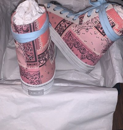 Amiri Bandana Reconstructed Sunset Hightop