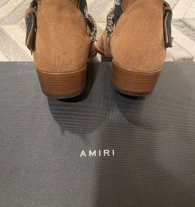 Amiri Bandanna Chain Boots