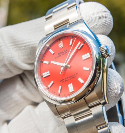 Rolex Oyster Perpetual 36 Bright Red Dial
