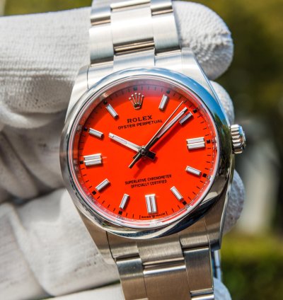 Rolex Oyster Perpetual 36 Bright Red Dial