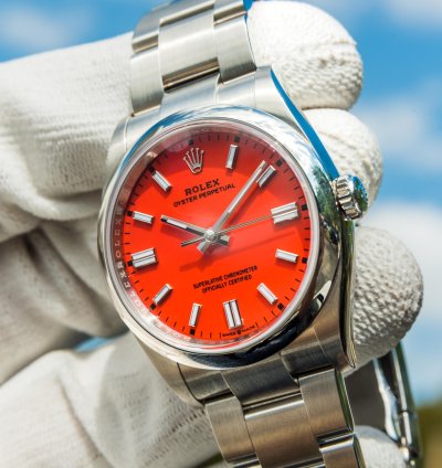 Rolex Oyster Perpetual 36 Bright Red Dial