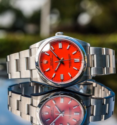 Rolex Oyster Perpetual 36 Bright Red Dial