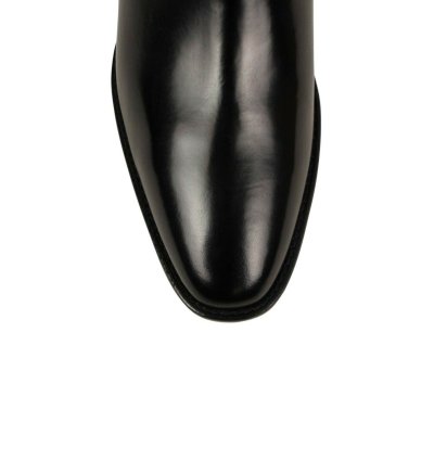 Amiri Black Patent Leather Bandana Chain Strap Ankle Boots