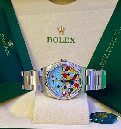Rolex Oyster Perpetual 36 New 2023 Very Rare Tag Seriale Celebration Dial
