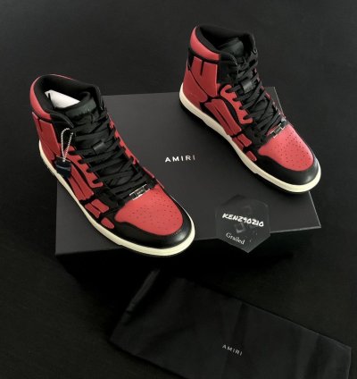 Amiri Black Red Skel Top Red Sneakers