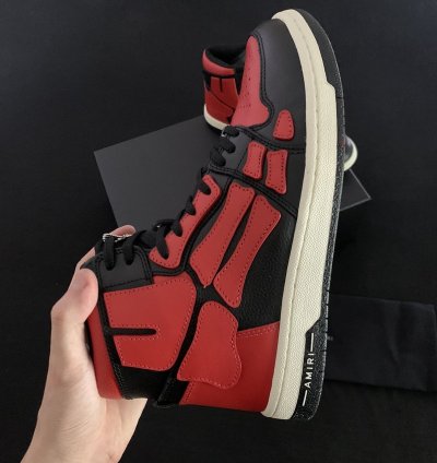 Amiri Black Red Skel Top Red Sneakers