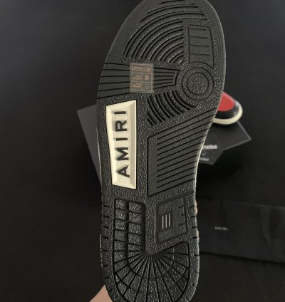 Amiri Black Red Skel Top Red Sneakers