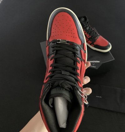 Amiri Black Red Skel Top Red Sneakers
