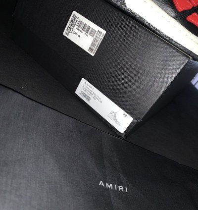 Amiri Black Red Skel Top Red Sneakers