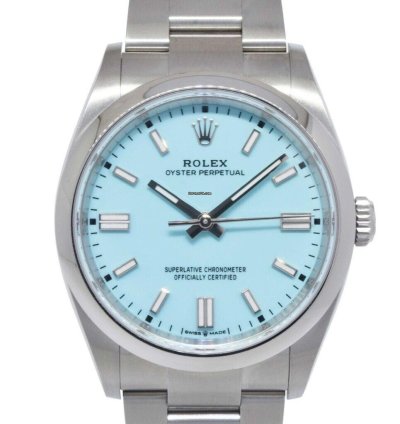 Rolex Oyster Perpetual 36 Steel Turquoise Dial Watch 22 126000