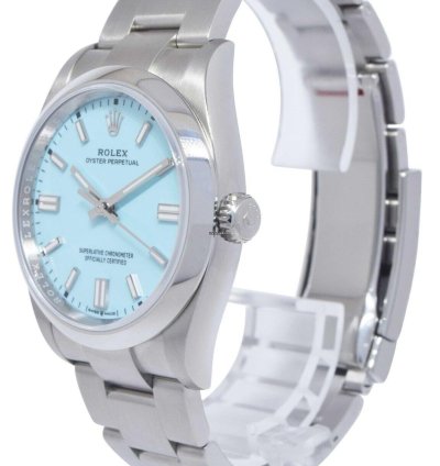 Rolex Oyster Perpetual 36 Steel Turquoise Dial Watch 22 126000