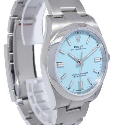 Rolex Oyster Perpetual 36 Steel Turquoise Dial Watch 22 126000