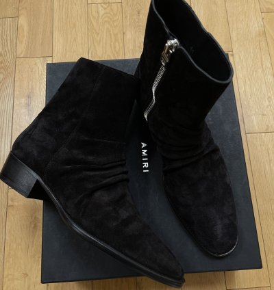 Amiri Black Suede Chelsea Boot