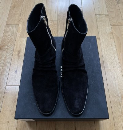 Amiri Black Suede Chelsea Boot