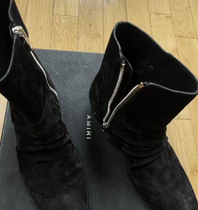 Amiri Black Suede Chelsea Boot