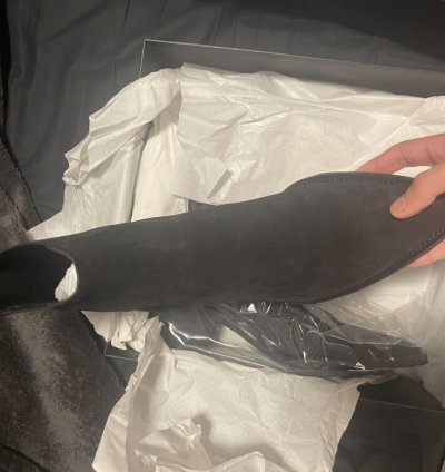 Amiri Black Suede Crepe Chelsea Boot