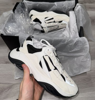 Amiri Black White Bone Runner