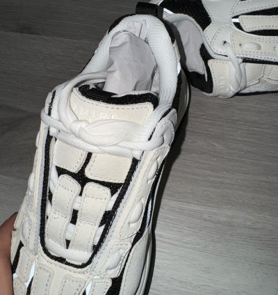 Amiri Black White Bone Runner