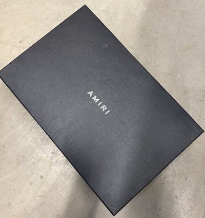 Amiri Black White Leather Skeleton Low Sneakers