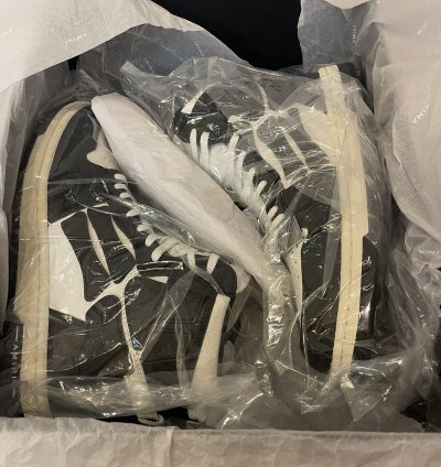 Amiri Black White Skel Skeleton High Top Sneaker Brand New