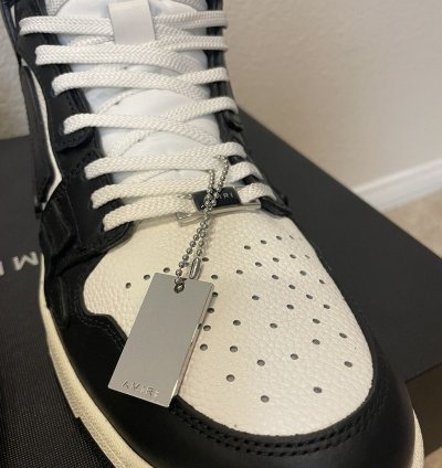 Amiri Black White Skel Skeleton High Top Sneaker Brand New