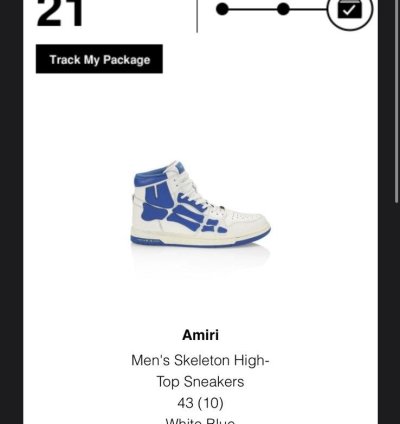 Amiri Blue Skel Top Sneakers