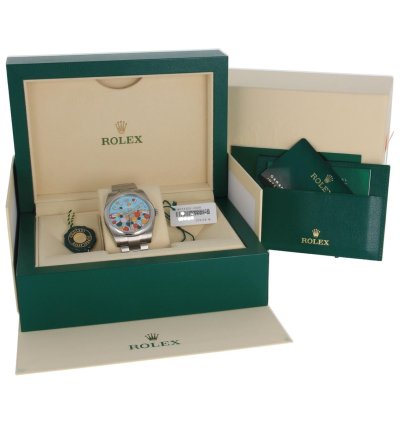 Rolex Oyster Perpetual 41 124300 Celebration Dial New 2023 Stickers White Tag