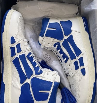 Amiri Blue Skeleton High Tops