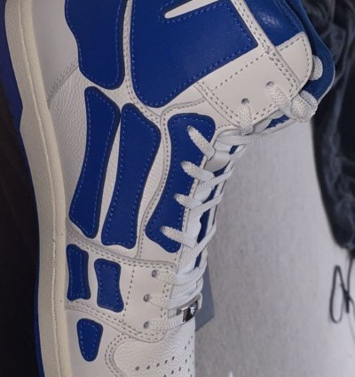 Amiri Blue Skeleton High Tops