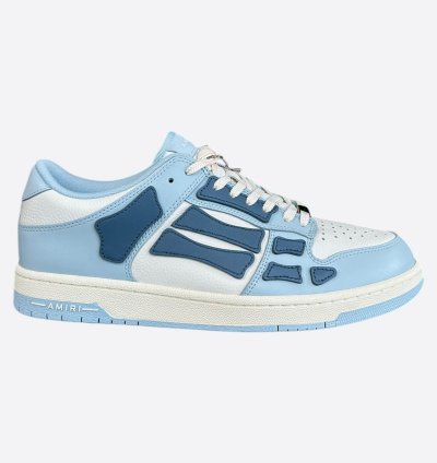 Amiri Blue White Skeleton Low Top Sneakers