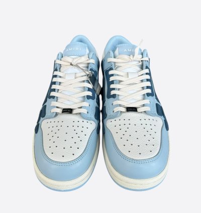 Amiri Blue White Skeleton Low Top Sneakers
