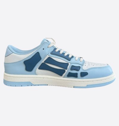 Amiri Blue White Skeleton Low Top Sneakers