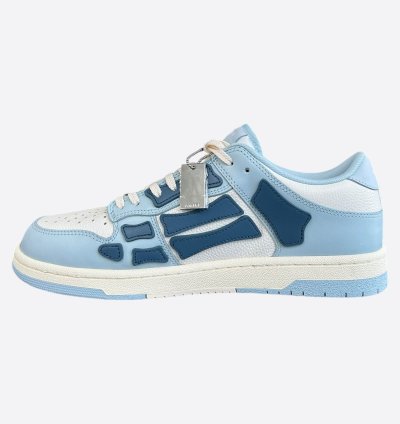 Amiri Blue White Skeleton Low Top Sneakers