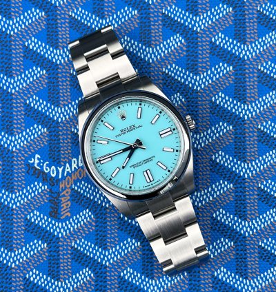 Rolex Oyster Perpetual 41 2022 Oyster Perpetual 41 Tiffany Blue Unworn Box And Papers 124300