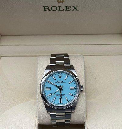 Rolex Oyster Perpetual 41 2022 Oyster Perpetual 41 Tiffany Blue Unworn Box And Papers 124300