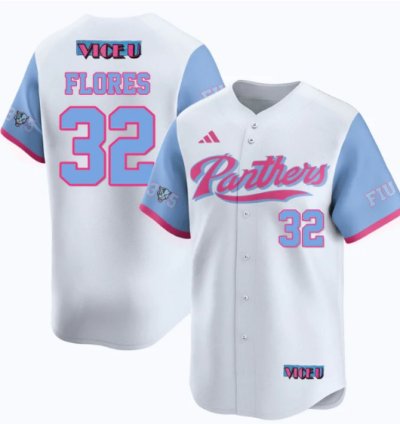 Nelson Rivera Flores Jersey 32 Fiu Baseball 2025 Vice U Stitched White
