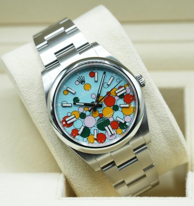Rolex Oyster Perpetual 41 2024 Oyster Perpetual 41 Tiffany Celebration Blue Unworn Box And Papers 124300