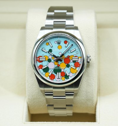 Rolex Oyster Perpetual 41 2024 Oyster Perpetual 41 Tiffany Celebration Blue Unworn Box And Papers 124300