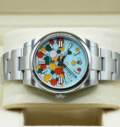 Rolex Oyster Perpetual 41 2024 Oyster Perpetual 41 Tiffany Celebration Blue Unworn Box And Papers 124300