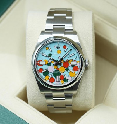 Rolex Oyster Perpetual 41 2024 Oyster Perpetual 41 Tiffany Celebration Blue Unworn Box And Papers 124300
