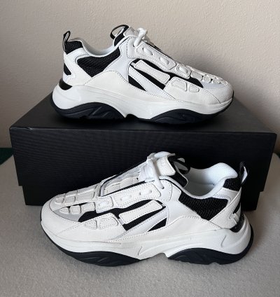 Amiri Bone Runner Black White