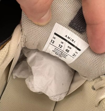Amiri Bone Runner Brown New With Box