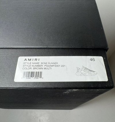 Amiri Bone Runner Brown New With Box