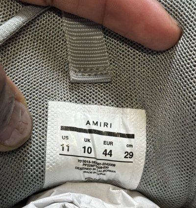 Amiri Bone Runner Grey
